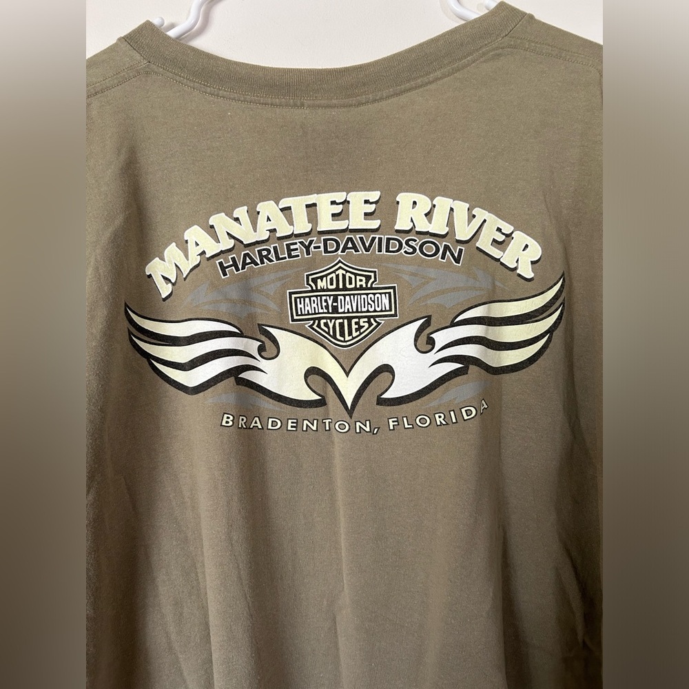 Manatee River Bradenton, Florida Harley Davidson Tshirt - Picture 5 of 7